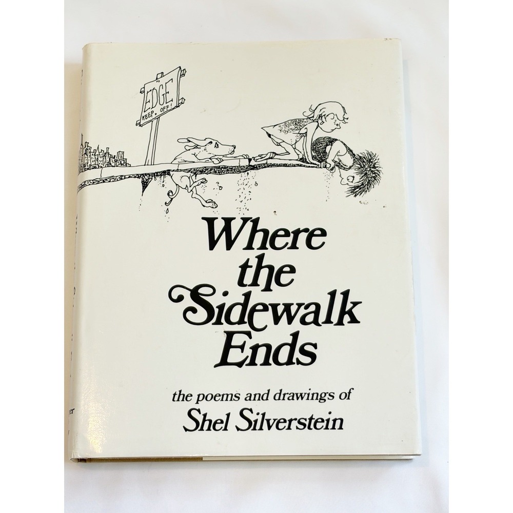 Vintage 1974 Where The Sidewalk Ends By Shel Silverstein Hardcover 1st Edition